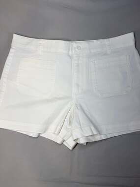 J.Crew Re-Imagined White Utility Shorts Size 8